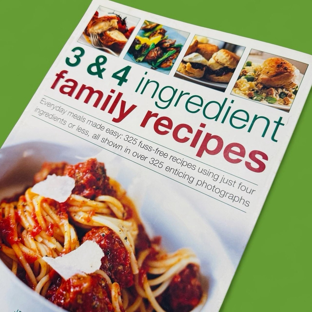 3 & 4 Ingredient Family Recipes Jenny White Easy Cookbook 325 Recipes FREE SHIP